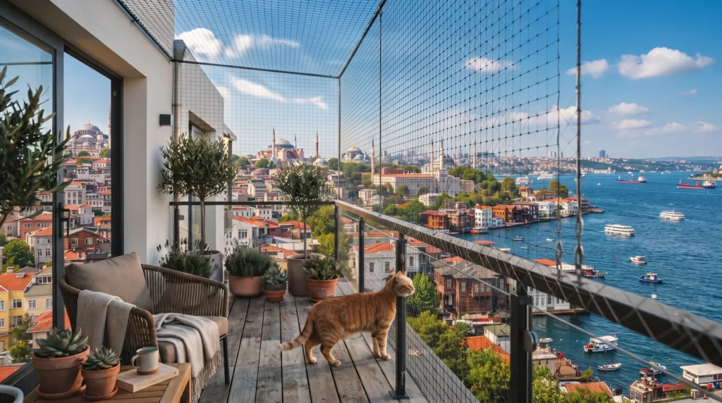 Paslanmaz Çelik Balkon Filesi Montajı ile Evinizde Güvenlik